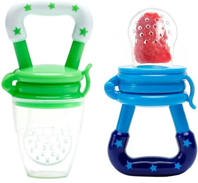 YOS TRENDZ Baby Feeding Teether and Feeder Teether 6259 Teether and Feeder(Green-Blue)