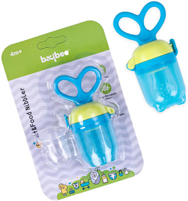 baybee Best Food Feeder Pacifier Fruit Nibbler Infant Silicone Teether Toy with Storage Teether(Blue)