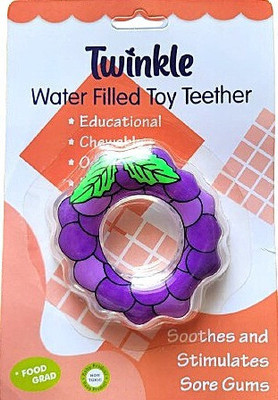 shrisa creation Fruit shape silicone water Teether for baby - BPA-Free Teether Teether(Purple)