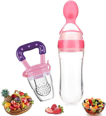 smilykid Soother_Nibbler Soother73 Teether and Feeder(Pink)