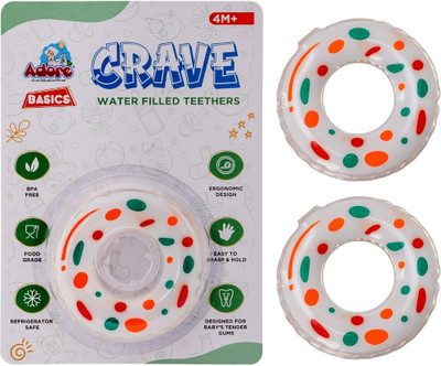 Adore Crave Water Filled Teethers- Pack of 2 Teether(DONUT)