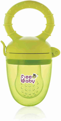 Beebaby Fruttino Silicone Food & Fruit Nibbler, Pacifier for Infants 6M+ Teether and Feeder(Green)