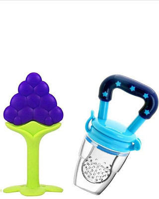 kli Fruit Feeder n Fruit Shape Teether Teether and Feeder(Blue)
