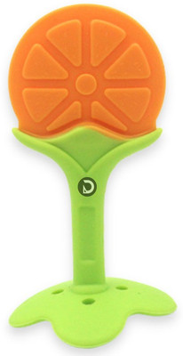 smilykid Teether,soother for Newborn Fruit Shaped,Orange Teether(Orange)