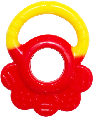 MeeMee Multi-Textured Silicone Teether (Single Pack, Red) Teether(Red)