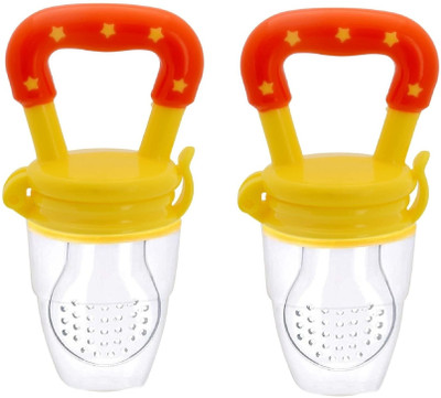GolichhaMart Baby Food Feeder – Silicone Fruit & Milk Nibbler, BPA-Free/Fruit Feeder Feeder(2 YELLOW)