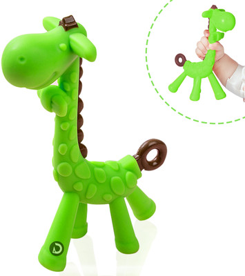 DaKos Teether,soother for new born Giraffe Shaped,Green Teether(Green)