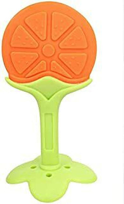 Kajaree silicone BPA free fruit shape Teethers with Storage Box for Babies (Pack of 1) Teether(Orange)