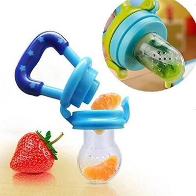 Chicbunny Feeder Fresh Fruit Milk Nibbler Feeding Supplies Nipple Teat Pacifier Bottles Feeder(Multicolor)