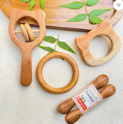 M S RISE BABY TEETHER Teether(BROWN COLOUR)