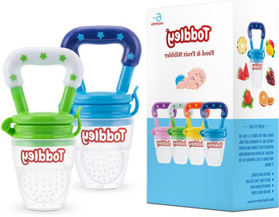 smilykid New_Nibbler Soother363 Teether and Feeder(Blue ,Green)