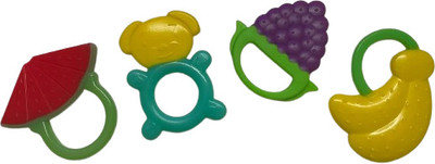 Raunix Baby Teether Silicone Teether for 6 to 12 Months Baby BPA Free Teether(Multicolor)