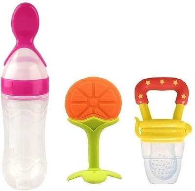 smilykid New_Nibbler Soother285 Teether and Feeder(Multicolor)