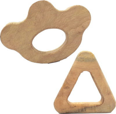 REVA Neem wood teether paw and triangle 2 Teether(wooden)