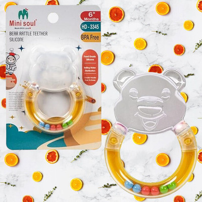 DIVAGH BEARSILLICON-THEETH-A636 Teether(Multicolor)