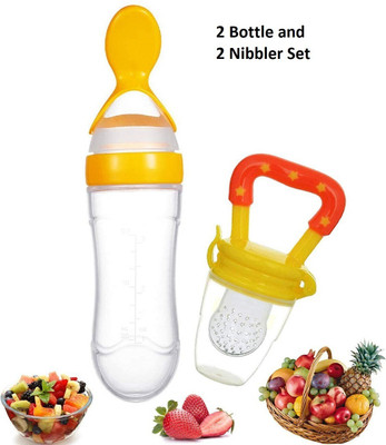 smilykid Fresh Food Feeder, Infant Teether Nibbler Toys, for Toddlers & Kid- Combo of 2 Feeder(Yellow)