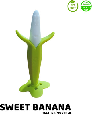 SpeechGears FDA-Approved Soft Silicone, BPA-Free for Infants Baby Boys & Girls Teether Teether(Green)