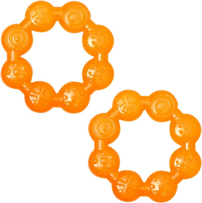 Adore Luscious Water Filled EVA Teether- Beads - 2pack Teether(Orange)