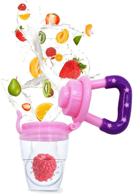 smilykid Feeder Fresh Fruit Milk Nibbler Feeding Supplies Nipple Teat Pacifier Bottles Feeder(Multicolor)