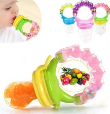 smilykid baby ring style fresh food nibber fruit feedr nipple (pack of 1) Teether and Feeder(Multicolor)