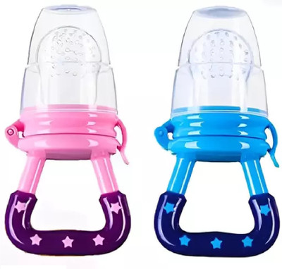 fancydressworld FruitsTeether_Blue_Pink_ Teether and Feeder(FruitsTeether_Blue_Pink_)