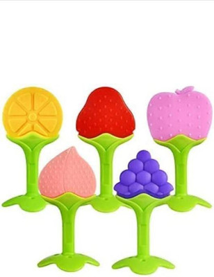 smilykid Fruit Shape Teether Pack of 5 Teether(Multicolor)