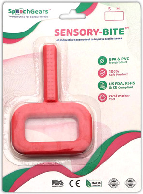 SpeechGears Reduce Drooling Teether and Feeder(Red)