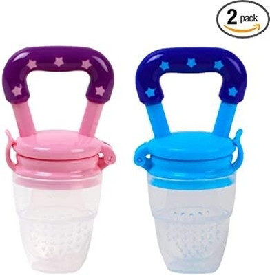 YOS TRENDZ Baby Feeding Teether and Feeder Teether 6264 Teether and Feeder(Pink, Blue)