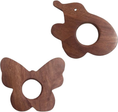 Naari Mart Neem Wooden Teether Combo For Kids First Toy Teether(Brown)