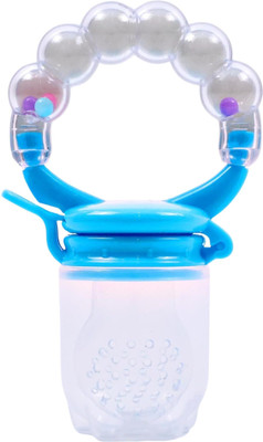 THE LITTLE BUNNY HOP IN STYLE Round Fruit Feeder with Silicone Nipple, Ideal for Newborn Babies & Infants Feeder(White)