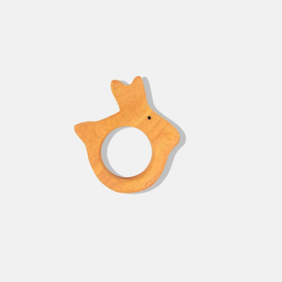 erenjoy Eco-Friendly Neem Wood Teether - Rabbit Shape Teether(Wooden)