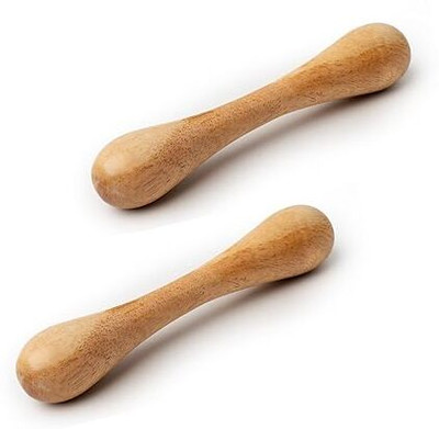 AVAX Toys Wooden Teether Dumbler Baby Chusni Sacker Soother Rattle Nibbler for Baby Teether and Feeder(Brown)