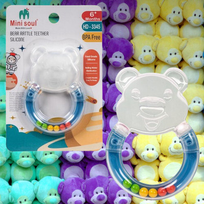 DIVAGH BEARSILLICON-THEETH-A466 Teether(Multicolor)