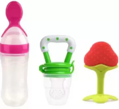 smilykid Baby Fruit Nibbler & Silicone Teether Teether and Feeder Teether and Feeder(Multicolor)