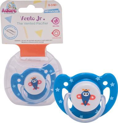 Adore Vento Jr Baby Pacifier- Orthodontic Design Soother(Blue)