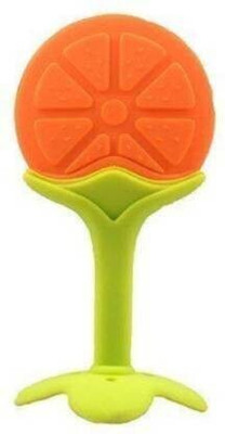FUSION FLY Fruit Shape Soft 1 Silicone Teethers Teether(Orange)