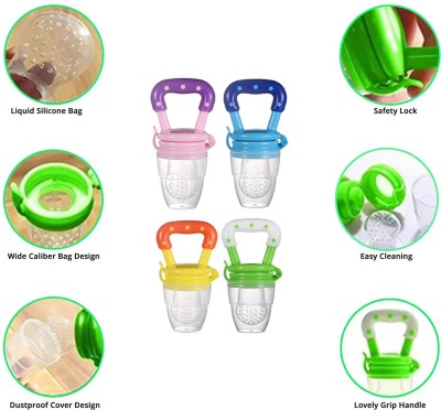 DN BROTHERS High Quality; BPA Free; Veggie Feed Nibbler Feeder  - SILICON(Multicolor)