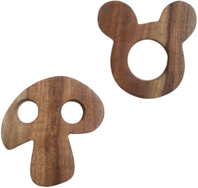 Naari Mart Neem Wooden Teether Combo For Kids First Toy Teether(Brown)