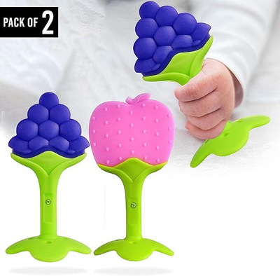 Vadhavan 2pc BPA Free Fruit Shape Teethers for Baby/Infants Teether(Multicolor)