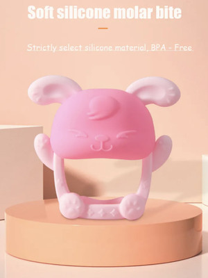 smilykid Double the protection, double the fun baby teether Teether(Pink)