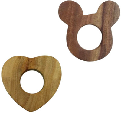 Naari Mart Neem Wooden Teether Combo For Kids First Toy Teether(Brown)