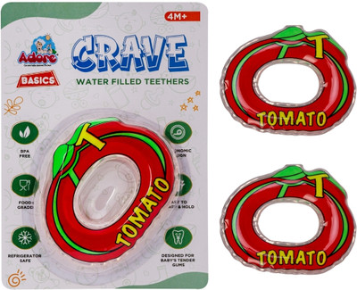 Adore Crave Water Filled Teethers- Pack of 2 Teether(TOMATO)