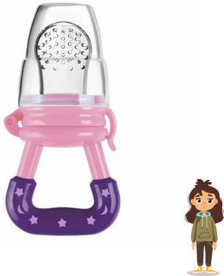 aapni dukan SST Sales Baby Food And Fruit Nibbler & Pacifier Teether BPA Free Nibbler BH125 Feeder(Multicolor)