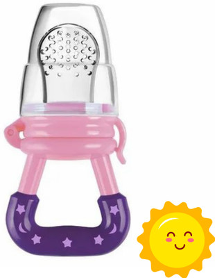 aapni dukan SST Sales Baby Food And Fruit Nibbler & Pacifier Teether BPA Free Nibbler BN33 Feeder(Multicolor)