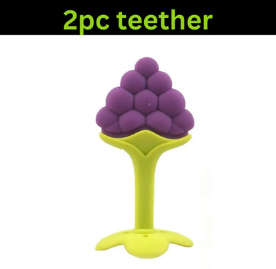 FUSION FLY Baby Fruit Shape Silicone Teethers FDA-Approved Soft Silicone Teether(Multicolor)