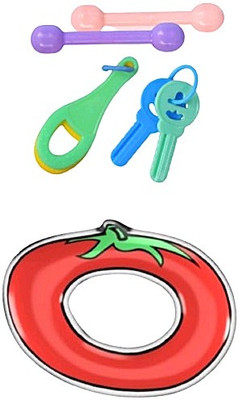 SHIRSA CREATION Colorful Baby Rattle and Teether Toy | Soft Plastic Teether Teether(Multicolor6)