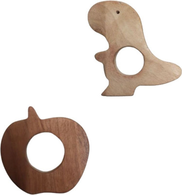 Naari Mart Neem Wooden Teether Combo For Kids First Toy Teether(Brown)
