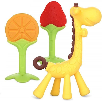smilykid New_Nibbler Soother226 Teether and Feeder(Multicolor)