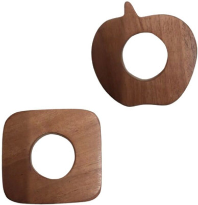 Craft Corner Neem Wooden Teether Combo For Kids First Toy Teether(Brown)