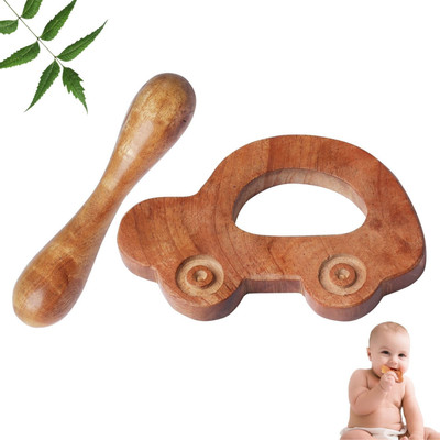 TINIGREEN CAR-DUMBBELL Teether(Natural)